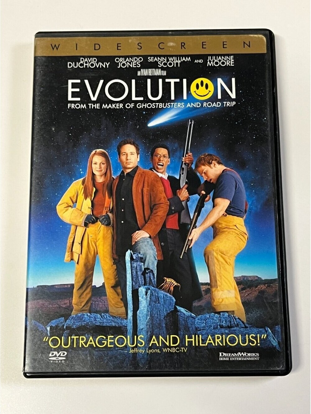 Evolution DVD Widescreen David Duchovny 2001 Sci-Fi & Ivan Reitman